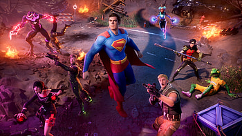 Epic Fortnite Featuring Superman and Heroes in Action, video game, Fortnite HD wallpaper
