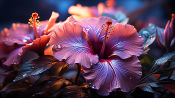 Hibiscus Bloom - Exotic Flower Background, flower, nature, hibiscus HD wallpaper