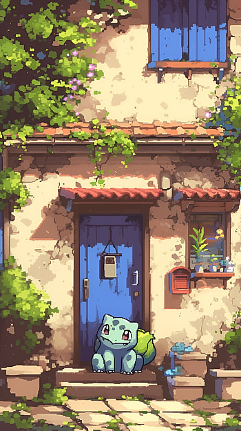 Bulbasaur 32-Bit Pixel Art – Retro Pokémon Aesthetic, Bulbasaur (Pokémon) HD phone wallpaper
