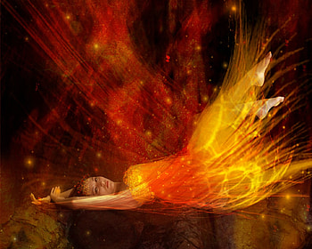eternal fire, girl, fantasy, art HD wallpaper