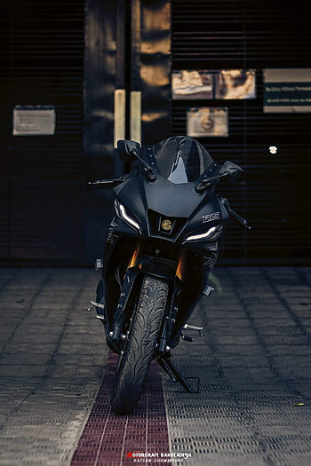Yamaha R15 v4, motorcycle, tread HD phone wallpaper