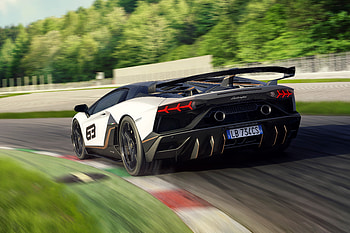 Lamborghini Aventador SVJ 63 2018 Rear View , lamborghini-aventador-svj-63, lamborghini-aventador-svj, lamborghini-aventador, lamborghini, cars, 2018-cars HD wallpaper