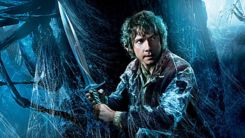 Bilbo Baggins character, Desolation of Smaug, Epic fantasy film, Thrilling adventure HD wallpaper