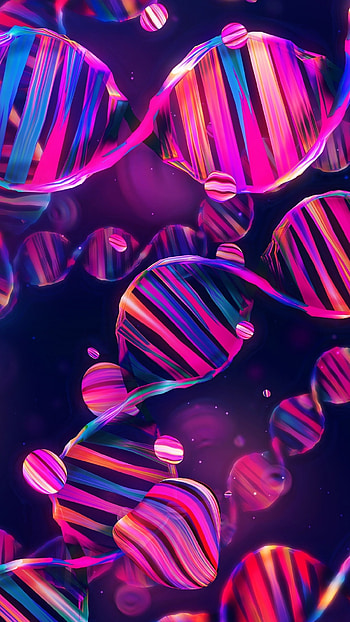Colorful, helix structure, digital art HD phone wallpaper