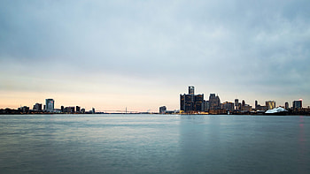 Detroit Skyline, City revival, Windsor connection, Captivating skyline HD wallpaper
