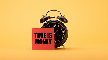 Time money phrase, Alarm clock love, Time management concept, Custom HD wallpaper