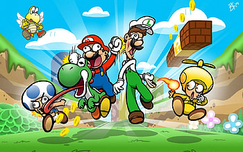 fun, funny, mario HD wallpaper