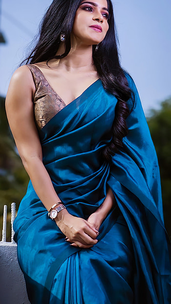 Divya Bharti, tamil actress, saree beauty HD phone wallpaper