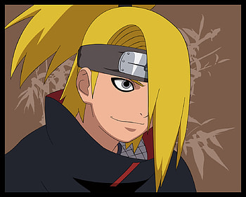 Smiling Deidara, naruto, ninha, deidara, akatsuki HD wallpaper