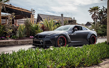 Nissan GTR, custom, widebody, car, Nissan, GTR HD wallpaper