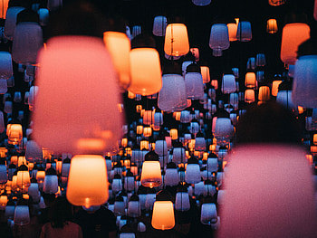 Lights, Miscellanea, Miscellaneous, Holiday, Lanterns, Glow, Light Bulbs HD wallpaper