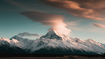 Landscape, Nature, Mountains, Clouds, Vertex, Top, Snow Covered, Snowbound HD wallpaper