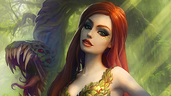 Poison Ivyart, poison-ivy, superheroes, artstation HD wallpaper