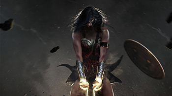 Wonder Woman Power, wonder-woman, superheroes, artwork HD wallpaper