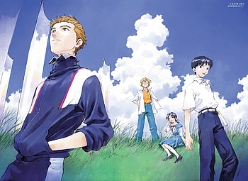 Anime, Neon Genesis Evangelion, Hikari Horaki, Kensuke Aida, Shinji Ikari, Toji Suzuhara, Evangelion HD wallpaper