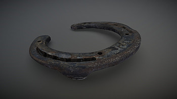 3D scanned rusty horseshoe, Authentic model, DIY projects, Digital art HD wallpaper