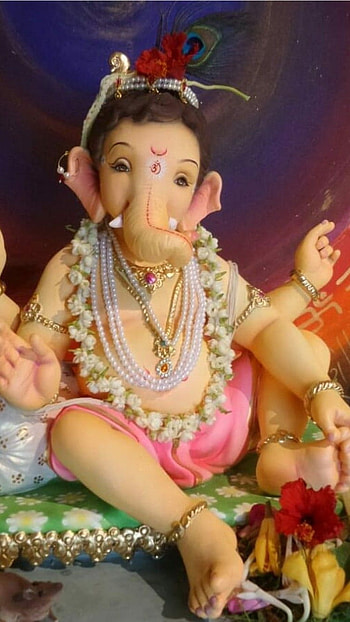 Ganpati, amogh, god, devotional HD phone wallpaper