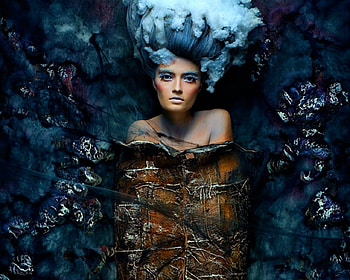 My cocon, style, abstract, woman, artistic HD wallpaper