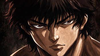 Baki Hanma — Anime : Unbreakable Gaze, Baki Hanma (Character), Male, Portrait, Close-up HD wallpaper