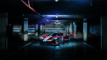 Ford GT, sports car, 2018 HD wallpaper