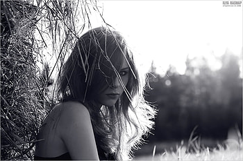 SWEET, graphy, portrait, bw, girl HD wallpaper
