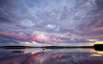Nature, Rivers, Sunset, Dahl, Distance HD wallpaper