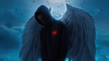 Hoodie Boy Wings Hope , hoodie, wings, artist, artwork, digital-art HD wallpaper
