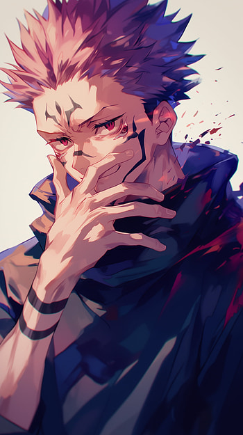 Sukuna - Jujutsu Kaisen, Sukuna (Jujutsu Kaisen), Anime, Jujutsu Kaisen, portrait, dark, dark anime HD phone wallpaper