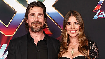 Christian Bale, Sibi Blazic, Real-life partners, Happy family HD wallpaper