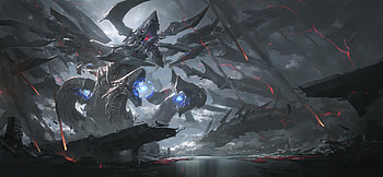 Yu-Gi-Oh ·" Armored Dragon - Electro Dark Terminator "Noble Feed.", Yu-Gi-Oh! HD wallpaper