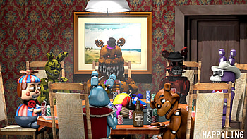 Five Nights At Freddy's, Video Game, Balloon Boy (Five Nights At Freddy's), Bonnie (Five Nights At Freddy's), Freddy (Five Nights At Freddy's), Nightmare Foxy (Five Nights At Freddy's), Nightmare Golden Freddy (Five Nights At Freddy's), Springtrap (Five Nights At Freddy's), Toy Bonnie (Five Nights At Freddy's) HD wallpaper