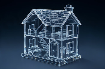 Transparent Glass House Architectural HD wallpaper