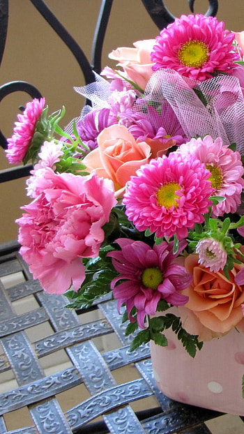 Beautiful Flowers Roses, Pink Flowers, Bouquet HD phone wallpaper