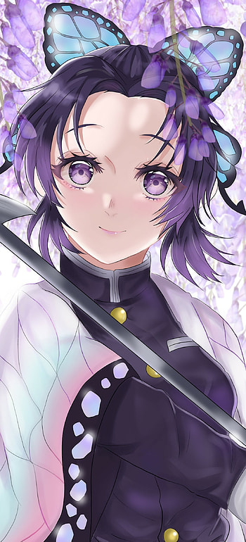 Shinobu Kochou, Anime, Demon Slayer: Kimetsu no Yaiba HD phone wallpaper