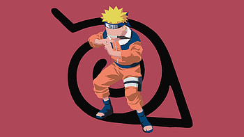 Minimal, Naruto, Uzumaki, blonde, art HD wallpaper