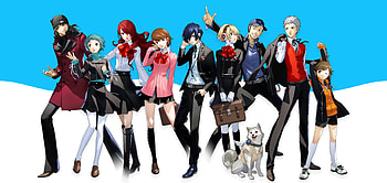 Aigis (Persona), Yukari Takeba, Junpei Iori, Mitsuru Kirijo, Akihiko Sanada, video game, Persona 3 HD wallpaper
