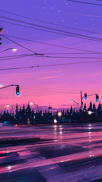 Aesthetic, Neon, Streets HD phone wallpaper