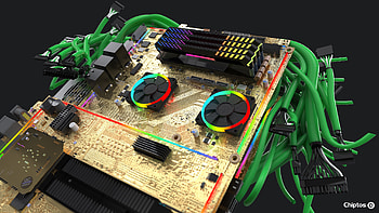 Chiptos 512 Punk Head Zoomed in High Detail Render NFT Background HD wallpaper