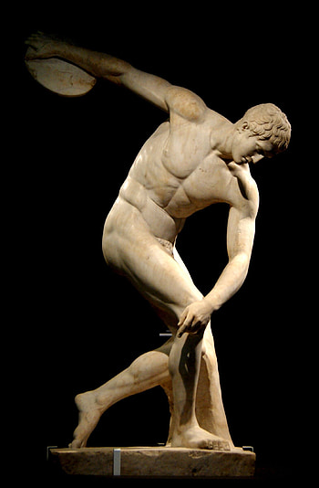 The Discobolus of Myron, Discus Throw HD phone wallpaper