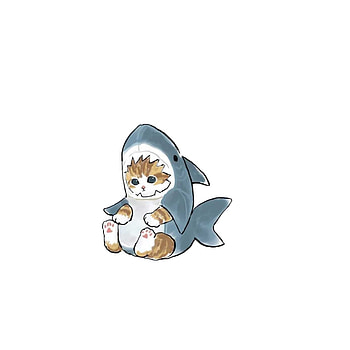 Matching shark-cat, art, fictional_character HD phone wallpaper