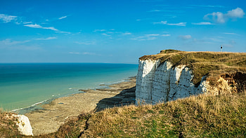 White Cliffs, Camping at ferme de lhorloge, Camperguru HD wallpaper