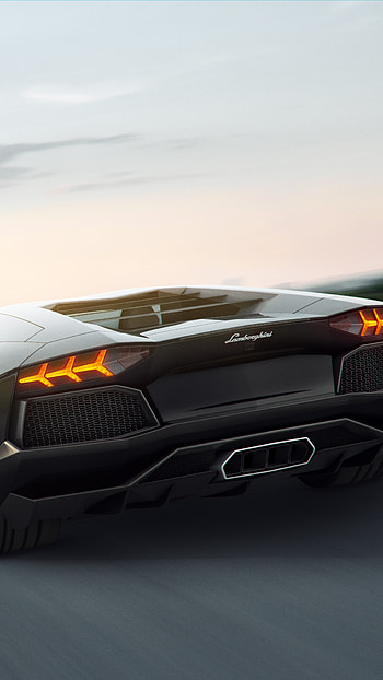Supercar Aventador, Black HD phone wallpaper