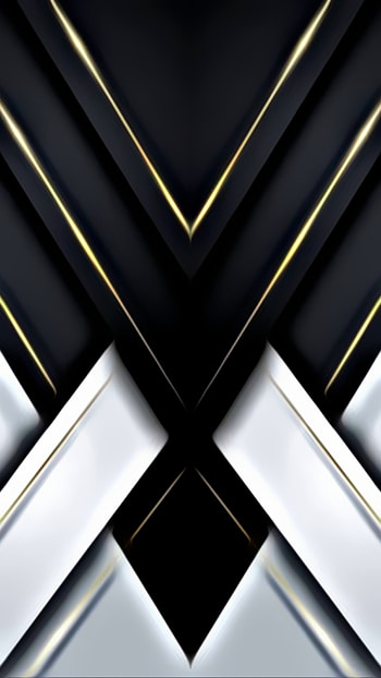 black gold lines 3d, stripes, material, modern, cool, design, geometric, layers, pattern, abstract HD phone wallpaper