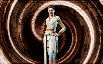 Rey, brown grunge background, Fortnite, vortex, Fortnite characters, Rey Skin, Fortnite Battle Royale, Rey Fortnite HD wallpaper