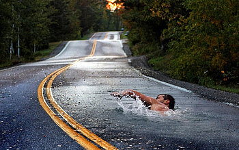 Long Distance, distance, road, long, man HD wallpaper