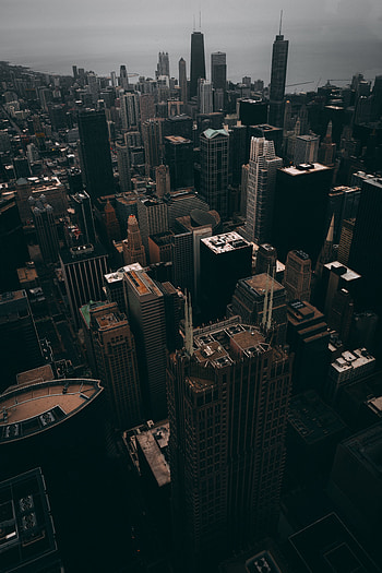Cities, View From Above, Skyscrapers, Chicago HD phone wallpaper
