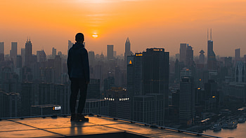 Anime, Rooftop HD wallpaper