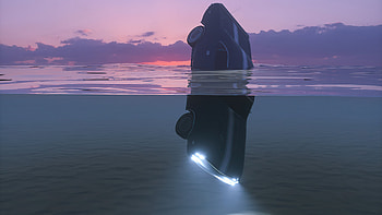 Car Drowning In Water , artist, artwork, digital-art, behance HD wallpaper