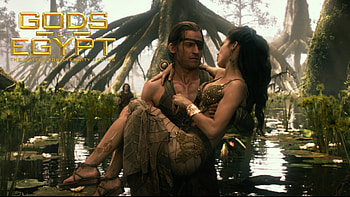 Gods of Egypt movie, Hathor and Horus scene HD wallpaper