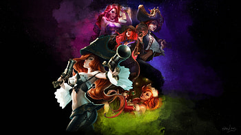 Art, League of Legends, Miss Fortune, online game HD wallpaper